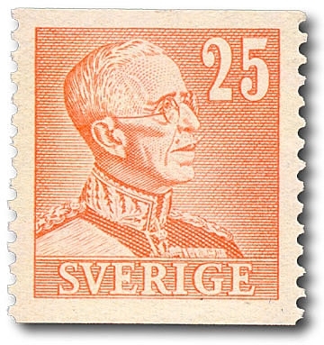 Gustaf V profil höger, typ II