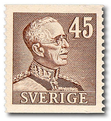 Gustaf V profil höger, typ II