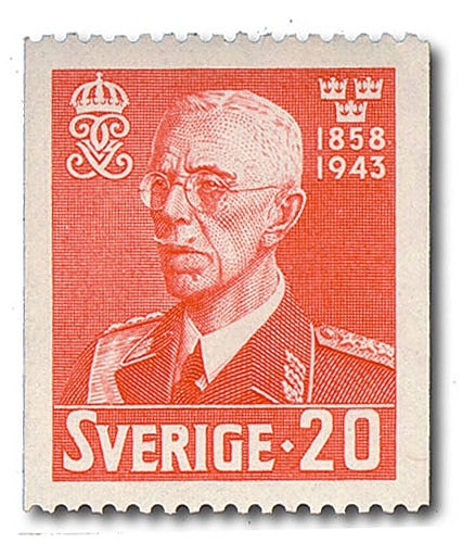 Gustaf V i generalsuniform.