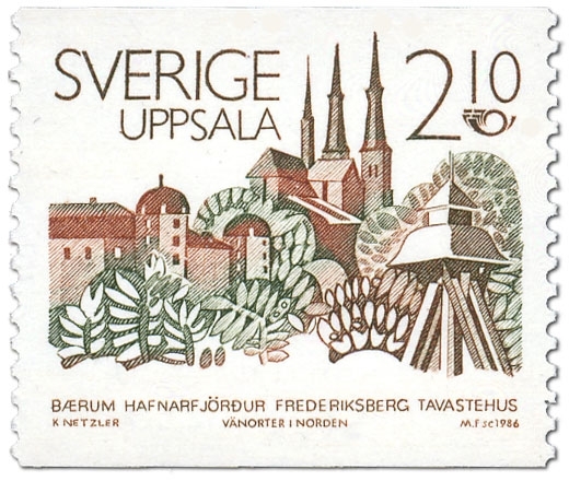 Uppsala: domkyrkan, Gunillaklockan, slottet.