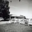 Restaurang vid Fredrikskans, då hantverksmässan 1947 pågick.