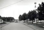 Vy från området kring Fredriksskans, då hantverksmässan ägde rum 1947.