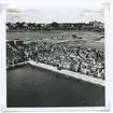 Ögonblicksbild från SM i simning, som 1946 hölls vid Långviksbadet i Kalmar.