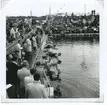 Från SM i simning, som 1946 gick av stapeln vid Långviksbadet i Kalmar.