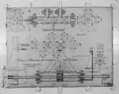 Ritning till regulator för turbinerna vid Hellsjö kraftstation.