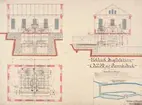 Ritning. Elektrisk kraftstation vid Ramnäs Bruk.