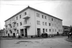 Exteriör av H.S.B-huset Hejderidaregatan-Hantverkaregatan november 1938, 13611.