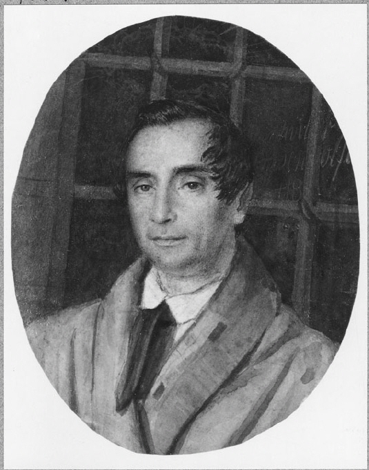 Magnus Jakob Crusenstolpe, 1795-1865, gift med Sofia Palmstruch by Carl Fredrik Darell