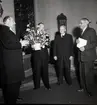 En avtackning av kyrkvaktmästare Gustav Svensson avgick den 1 november 1958.