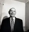 Bild på kyrkvaktmästare Gustav Svensson som avgick den 1 november 1958.