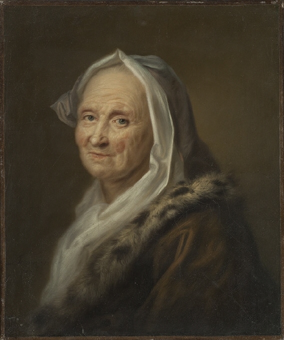 Porträtt av gumma