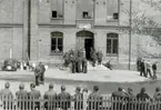 Tyska soldater som inkvarterats på Tullbroskolan 1945-05-11.