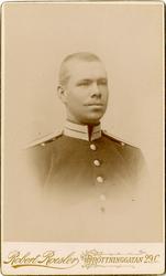 Porträtt av Victor Landegren, underlöjtnant vid Göta livgard