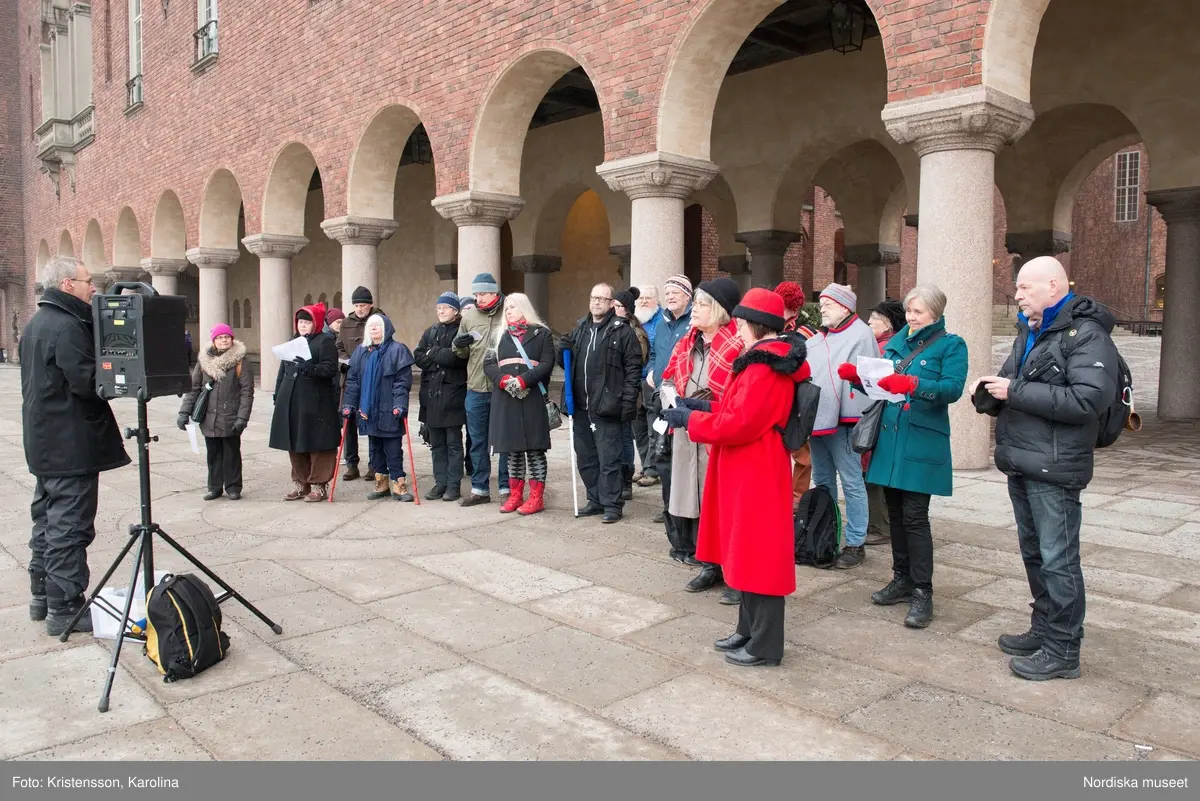 Samernas nationaldag, 6 februari, firas vid Stockholms stadshus 2014.