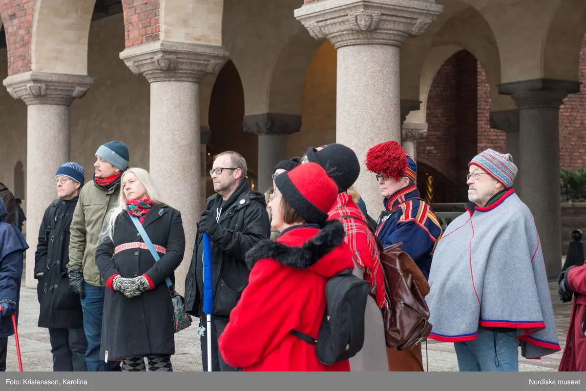 Samernas nationaldag, 6 februari, firas vid Stockholms stadshus 2014.
