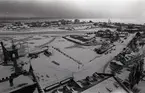 1972-01-30--31.
Utsikt över Kvarnholmen från högsta punkten på Ångkvarnen, Kalmar.