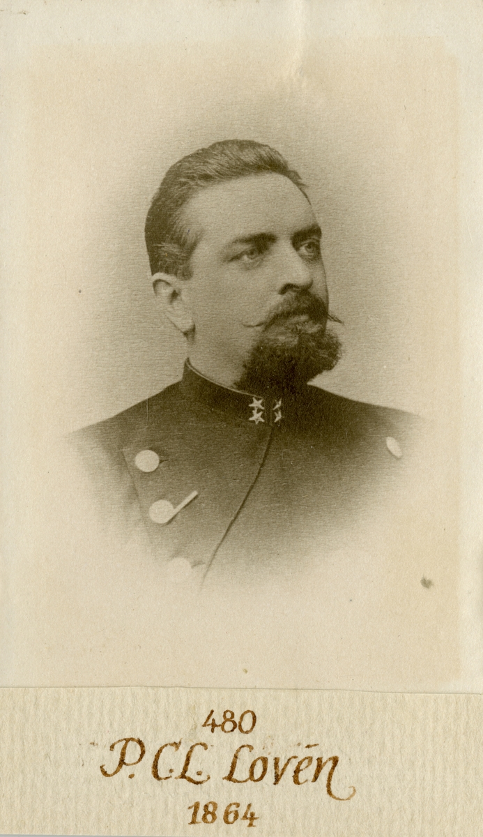Porträtt av Christian Lovén, löjtnant vid Andra livgardet I 2.