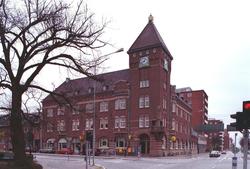 Postkontoret Trelleborg 1, Kontinentgatan 1, april 1999.