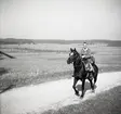 Värnpliktig på hästryggen. Norrlands dragonregemente K4, Umeå, 1955-1956.