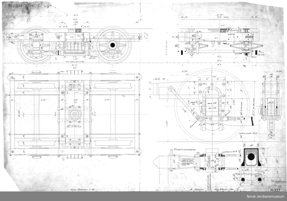 Understel til Langvogn

228: Understel
227: Bogie for langvogn