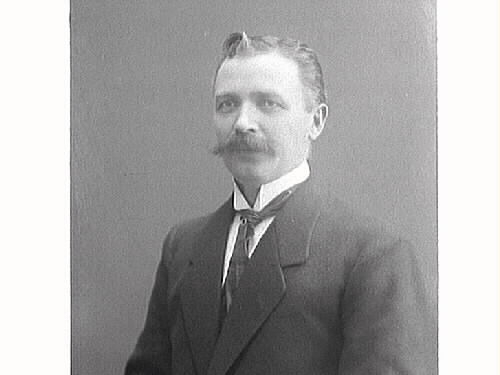 Mansporträtt. Johan Anton Johansson, godsägare, riksdagsman i 1:a kammaren, född 1872-06-11, död 1966-06-28.