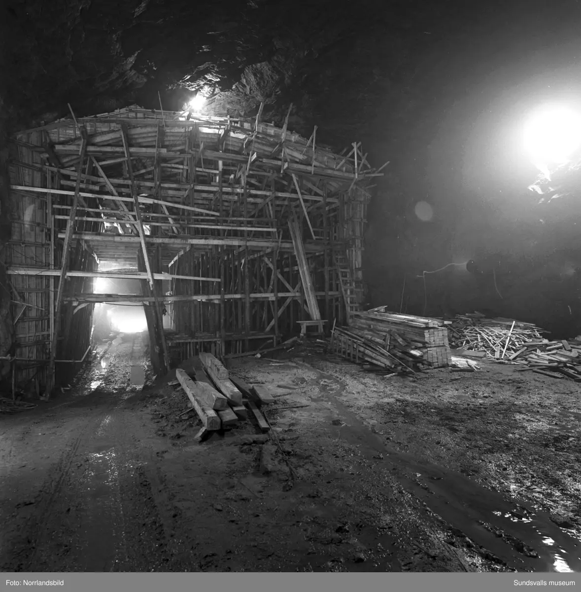 Det underjordiska tunnelbygget till  reningsverket, Tivoliverket.