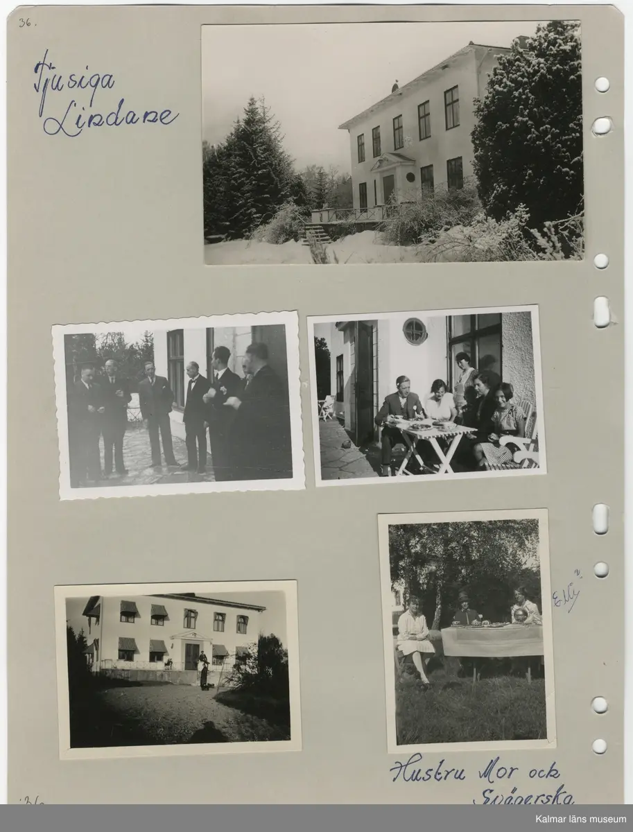 KLM 44702. Fotoalbum. Album av plast, arken av papper. Albumet är brunt med guldtryck på pärmens framsida. Albumet innehåller fotografier och dokument som handlar om Carl Axel Westberg, född 1894, uppvuxen och verksam i Kalmar. C A Westberg var verksam som militär, ryttmästare och inom Eol-bolaget, bland annat som verkställande direktör och inom ICA-styrelsen som ordförande. C A Westberg räknas som pionjär och uppbyggare av ICA-rörelsen. Albumet har sammanställts av hans livskamrat Hjördis Carlsson.

Varje sida har gett ett undernummer och de sidor som omfattar för länet relevanta bilder eller textmaterial beskrivs i följande förteckning.
:1Länsmansbostället i Förlösa, CA:s födelsehem
CA som liten (fotograf John Nilsson, Kalmar)
Två bilder som båda troligen är från en gård i    Skårebo. 
:2 Två bilder från Skårebo
Två bilder på CA och brodern Nisse, ett med     Kalmar gamla vattentorn i bakgrunden.
:3 Bild från Norra Långgatan Kalmar före rivningarna i kv Kopparslagaren (tomten nr 150), en bild efter rivningarna. En bild från Storgatan.
:4 CA:s studentfoto från 1912, fotograf Herman Sandberg, Kalmar. Högre allmänna läroverket vid Stortorget i Kalmar.
:5 CA:s studentbetyg
:7 Avgångsbetyg från kavalleriets officersvolontärskola 1912-13.
:9 Utnämning till fanjunkare vid Skånska Dragonregementet. 
:11 Avgångsbetyg från kungliga krigsskolan.
:23 Utnämning till Ryttmäster vid skånska Dragonregemnetet.
:25 Utnämnningen till riddare av Kungliga Svärdsorden, första klass.
:27 Utnämningen till riddare av Kungliga Vasaorden, första klass.
:29 Beviljat avsked från beställning som löjtnant och ryttmästare 1944. 
:31 Södra Långatan Kalmar. CA och Dagny med vänner trolgien i Kalmar, Dagnys danskort. Foto på de nyförlovade 1917. 
:32 Inbjudan för Laura Wetberg att delta i brölloppet mellan CA och Dagny, vykort från Kalmar domkyrka.
:33 Program och meny från bröllopet, bröllopsfoto med vänner från Stadshotellet i Kalmar. 
:36 Lindarne i Dörby socken. 
:38 CA och DAgny byggde hus på Akacian 2(eller17) Klostergatan eller Söderportsgatan? Paret bodde aldrig här. Huset finns kvar 2016.
:40 matsedel från jubileum med H A B Adolf Andersson 1930. Foto på kom-snart igen. Östra Sjögatan mot Kavaljersporten.
:41 Skrift från EOL-bolagets bolagsstämma i Kalmar 1956 som berättar om Adolf Anderssons rörelse och kopplingen till EOL-bolaget. 
:43 bilden längst ner från Stagneliusskolans aula.
:47 Historik från ICA-tidningen om CA. 
:55 Information från EOLbolaget om avskedsgåvan, stipendiefond, till CA då han slutade sin tjänst.