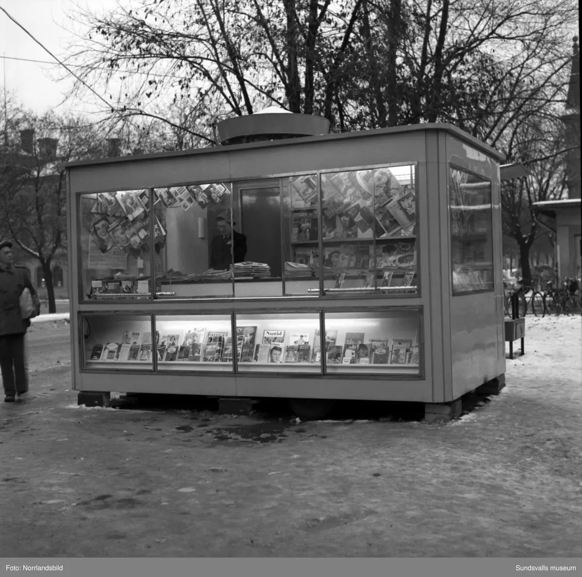 Pressbyråns kiosk på Stora torget.