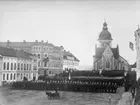 Invigning av Engelbrektsstatyn den 14 oktober 1865.
(Reproduktion 1934, efter en bild från 1865)