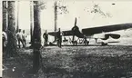 Flyget i Karlsborg innan F6. 29/5 1913. Första flygplanet som landade i Karlsborg, arméflygets Nieuport IV G.