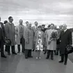 Turistintendent Bertil Sjöberg med flera på M/S Nordpol till Gotland, premiär 1959.