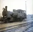 Gammalt lok på Borgholms station 16/1 1962.