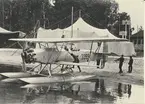 Flyget i Karlsborg innan F6.Fokker S 6 startar från Karlsborgsviken 1934.Förare: Furir Hugo Fredrikzon.