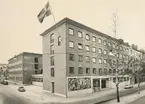Postkontoret Sundsvall 1, Köpmangatan 19, exteriör, 1955.