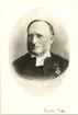 Prosten Tode.

Född i Kalmar 8/9 1822. Fadern sjökapten. J.M. Tode. Studerande i Lund 1841. Prästvigd 1848. Föreståndare för seminariet i Kalmar 1850. Fängelsepredikant 1853-73. Stadskomminister 1865. Kyrkoherde i Arby pastorat 1872. Prost i Södra Möre 1881.