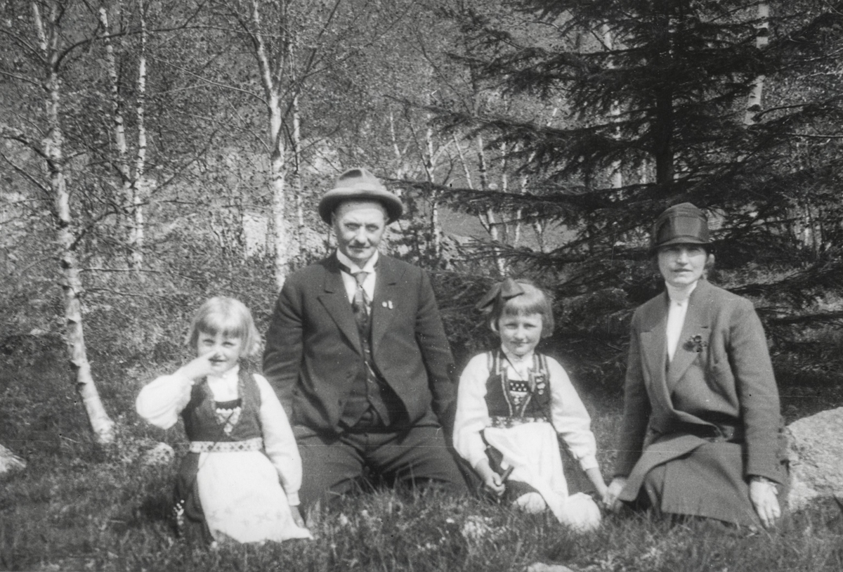 Familien Bruce på tur