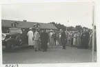 Arvprinsessan Louise vid Ölandshamnen. 1930-talet.
Den barhuvade mannen är ryttmästare Birger Jeansson.