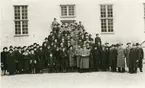 Kalmar Fabriks- och Hantverksförening på borggården, Kalmar Slott, 1930-talet.