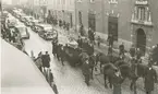 Anders Lindegrens begravning i Kalmar domkyrka i 1940.
Lindegren stupade den 13 mars 1940 i Finland. Anders Lindegren var son till boktryckare Sven Lindegren, Kalmar.
Gravsättningen ägde rum på Norra Kyrkogården.