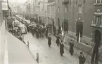 Anders Lindegrens begravning i Kalmar domkyrka 1940. Lindegren hade stupat i finska vinterkriget.