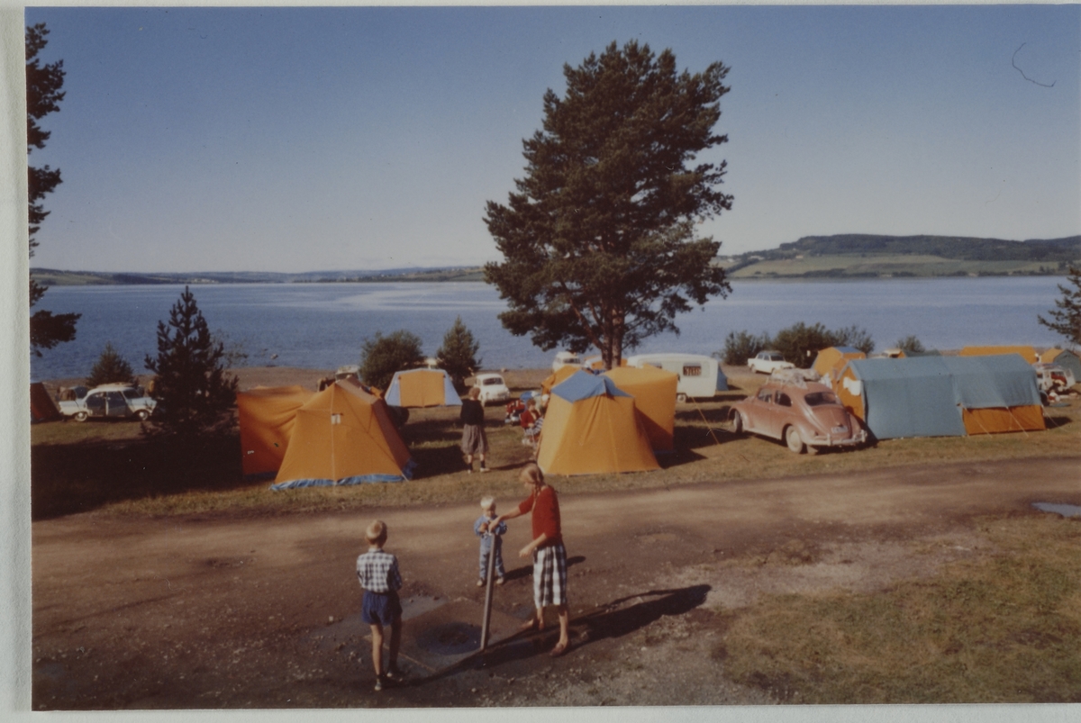 Hamar camping. Teltliv.