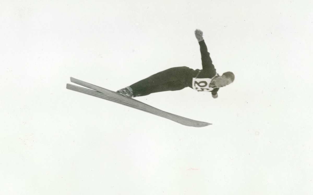 Athlete Birger Ruud in action