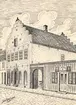 En Storgatsbild på 1880-talet.
Cerstenska huset byggd 1667 på Storgatan i Kalmar.