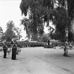 Fallskärmsjägarskolan i Karlsborg 1958. Örnparaden.