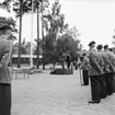 Fallskärmsjägarskolan i Karlsborg 1958. Örnparaden.