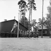 Fallskärmsjägarskolan i Karlsborg 1958. Örnparaden.