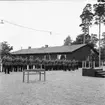 Fallskärmsjägarskolan i Karlsborg 1958. Örnparaden.