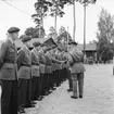 Fallskärmsjägarskolan i Karlsborg 1958. Örnparaden.