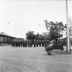 Fallskärmsjägarskolan i Karlsborg 1958. Örnparaden.