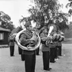 Fallskärmsjägarskolan i Karlsborg 1958. Örnparaden.